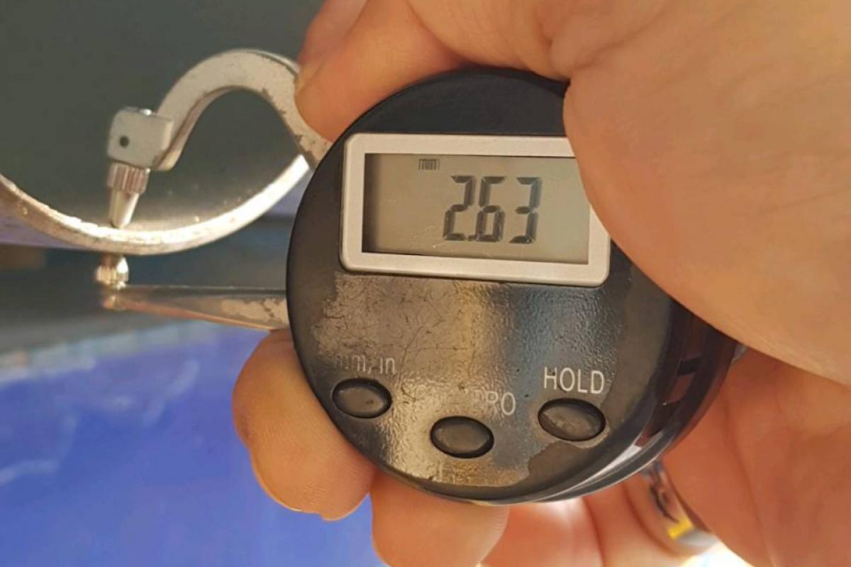 แป๊ปดำ gi 4″ หนา 2.8 มอก z08 วัดหนา