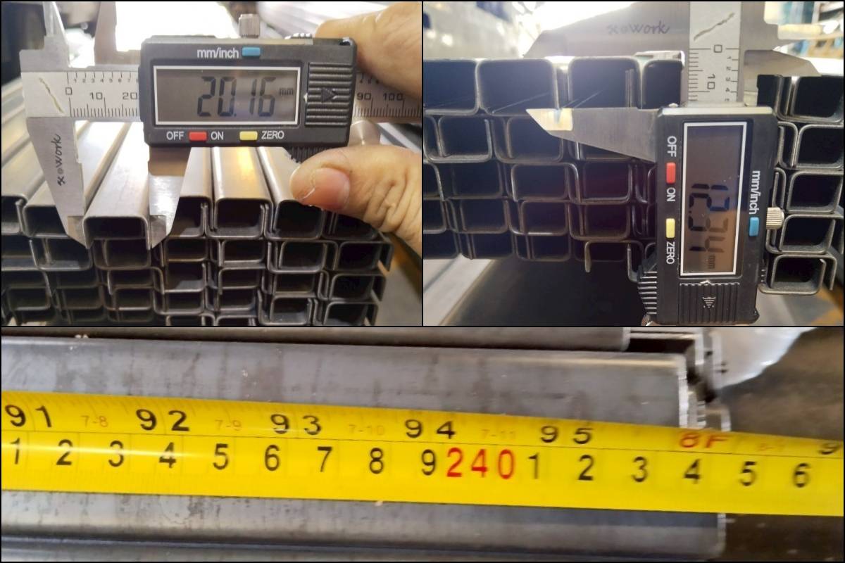 รางพับ 20 * 12