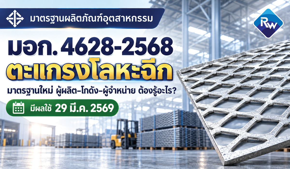 มอก. 4628-2568 “ตะแกรงโลหะฉีก” ผู้ผลิต โกดัง และผู้จำหน่ายควรรู้อะไรบ้าง?