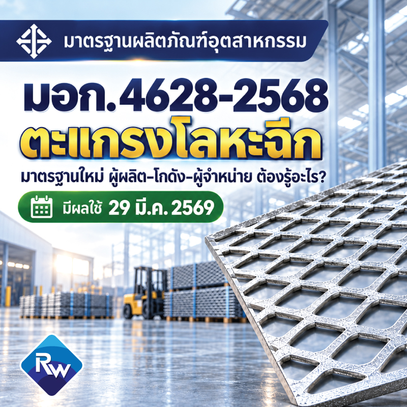 มอก. 4628-2568 “ตะแกรงโลหะฉีก” ผู้ผลิต โกดัง และผู้จำหน่ายควรรู้อะไรบ้าง?